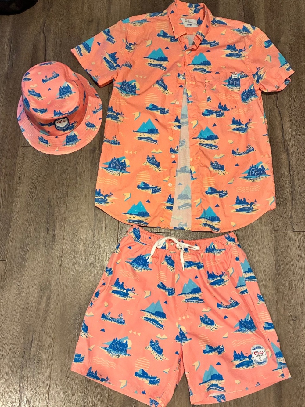 Coors Light X Team LTD Summer Suit (Shirt, Swim Trunks, Bucket Hat)